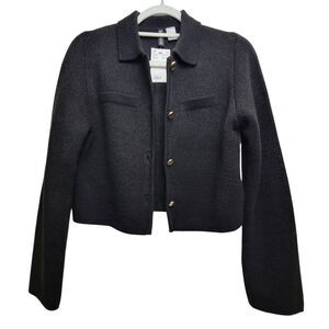 Divided Black Knit Button Cardigan Size Small